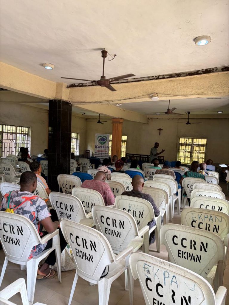 A lively and interactive welfare session with Ufuoma farmers, sharing experiences and learning together.